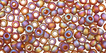 TOHO Transparent Rainbow Frosted Smoky Topaz Round 6/0 Seed Bead