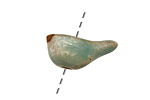 Kylie Parry Ceramic Molted Aqua Bird 10-11x25mm
