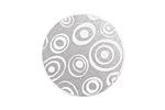Lillypilly Silver Groovy Circles Anodized Aluminum Disc 25mm, 22 gauge