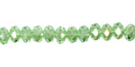 Peridot AB Crystal Faceted Rondelle 6mm