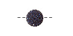 Montana Blue Pave Round 12mm (1.5mm hole)