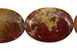 Agua Nueva Agate Flat Oval 35x25mm