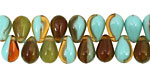 Czech Glass Sunny Waters Teardrop 6x9mm