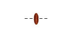Tagua Nut Honey Rondelle 3x8mm
