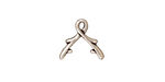 TierraCast Antique Silver (plated) Vine Pinch Bail 13x12mm