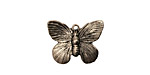 Stampt Antique Pewter (plated) Butterfly Charm 19x15mm