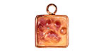Patricia Healey Copper Paw Print Charm 17x22mm