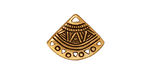 TierraCast Antique Gold (plated) Ethnic Fan Link 15x19mm