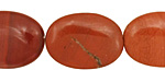 Red Jasper Flat Oval 25x18mm
