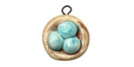 Jangles Ceramic Woodland Bird Nest 16-17x19-20mm