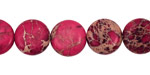 Ruby Impression Jasper Puff Coin 12mm