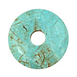 Howlite Turquoise Donut 40mm