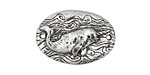 Green Girl Pewter Narwhal Link 28x20mm