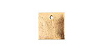 Nunn Design Antique Gold (plated) Flat Mini Square Tag 13mm