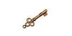 Stampt Antique Copper (plated) Skeleton Key Charm 8x13mm