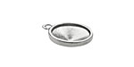 TierraCast Rhodium (plated) Faceted Drop 17x21mm