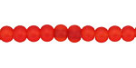 Cherry Red Recycled Glass Rondelle 5x6mm