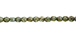 Czech Fire Polished Glass Luster Transparent Green Round 4mm