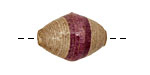 African Paper (eggplant, gray) Rice 24-26x16-17mm