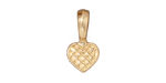 TierraCast Gold (plated) Heart Bail Glue Pad 10x19mm