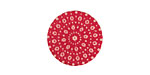 Lillypilly Red Crochet Anodized Aluminum Disc 19mm, 24 gauge