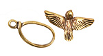 Green Girl Bronze Bird Toggle 13mm, 25mm bar