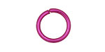 Violet Anodized Aluminum Jump Ring 18mm, 12 gauge (13.1mm inside diameter)