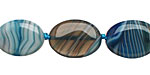 Denim Agate Flat Oval 18x13mm
