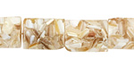 Shell Mosaic (champagne) Thin Pillow 18x13mm