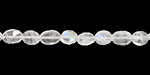 Moonstone (rainbow) Faceted Irregular Flat Oval 6-7x5-6mm