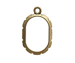 Artistic Wire Antique Brass Oval Wrapper 20x32mm