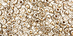 TOHO Black Diamond (with Gold Lining) Round 6/0 Seed Bead