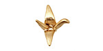 Ezel Findings Gold (plated) Crane 17x22mm