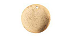 Nunn Design Antique Gold (plated) Flat Small Cirlce Tag 20mm