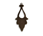 Vintaj Natural Brass Open Georgian Drop Altered Blank 15x33mm