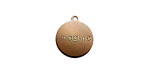 Vintaj Natural Brass "Imagine" Round Charm 13x15mm