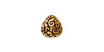 TierraCast Antique Gold (plated) Briolette Scroll 10x11mm