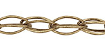 Antique Brass (plated) Interlocking Horse Eye Chain