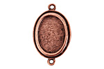 Nunn Design Antique Copper (plated) Traditional Oval Bezel Pendant Link 31x19mm