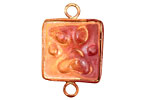 Patricia Healey Copper Paw Print Large Vertical Link 21x33mm