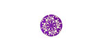 Lillypilly Purple Kaleidoscope Anodized Aluminum Disc 11mm, 24 gauge