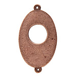 Nunn Design Antique Copper (plated) Flat Grande Oval Tag Toggle Link 45x25mm