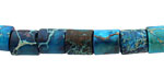 Teal Impression Jasper Barrel 8mm