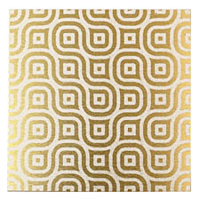 Lillypilly Gold Maze Anodized Aluminum Sheet 3"x3", 22 gauge