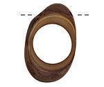 Tagua Nut Camo Open Slice (side drilled) 33-45x24-36mm