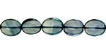 Blue Green Fluorite Flat Oval 10x8mm