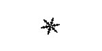 Little Snowflake Tiny Rubber Stamp 10mm