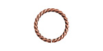 Nunn Design Antique Copper (plated) Grande Rope Jump Ring 17mm