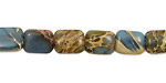 Blue Impression Jasper Thin Pillow 10x8mm