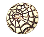 Earthenwood Studio Ceramic Spiderweb Pendant 35mm